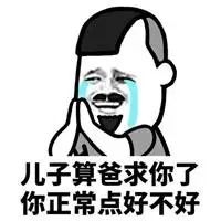 儿子算爸求你了你正常点好不好